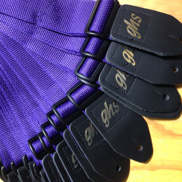GHS A8PURP gitár heveder, nylon, lila