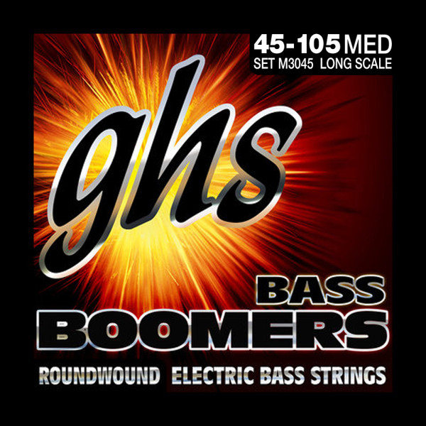 GHS M3045 el.basszushúr - Boomers, Medium, 45-105
