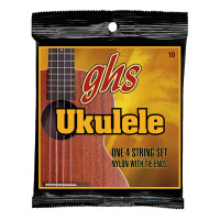 GHS 10 ukulele húr - clear nylon, Hawaiian D tuning