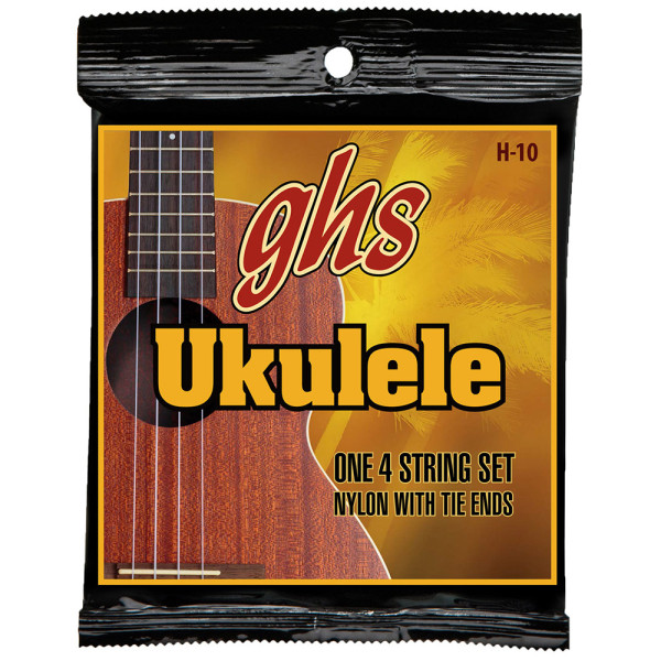 GHS H-10 ukulele húr - black nylon, Soprano/Concert