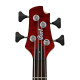 Cort A4PlusFMMH-OPBC elektromos basszusgitár, matt vörös