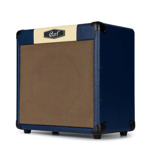 Cort CM15R-DB gitárerősítő zengetővel, 15 Watt, sötétkék