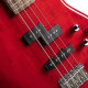 Cort ActionPlus-TR elektromos basszusgitár, Powersound hangszedő, Aktív, áttetsző vörös
