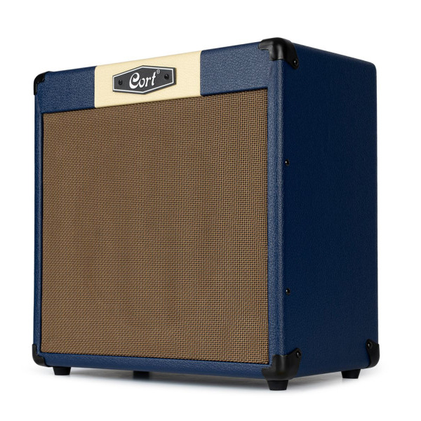 Cort CM30R-DB gitárerősítő zengetővel, 30 Watt, Bluetooth, kék