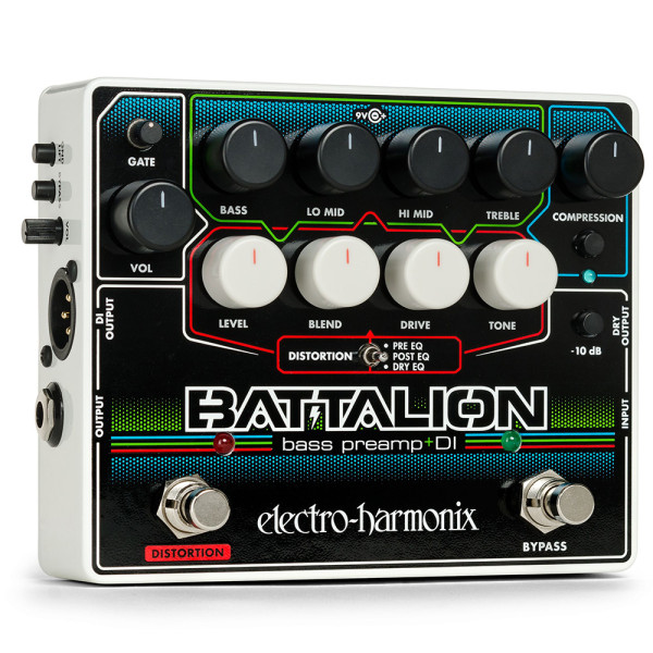 Electro-Harmonix Battalion effektpedál - Bass preamp, DI
