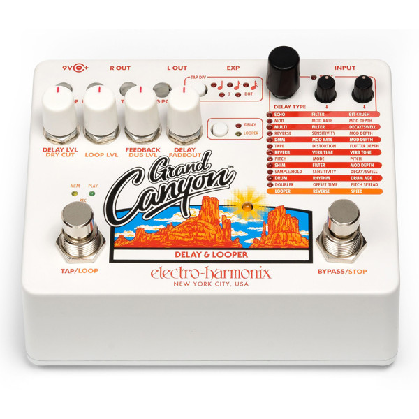 Electro-Harmonix GrandCanyon effektpedál delay és looper