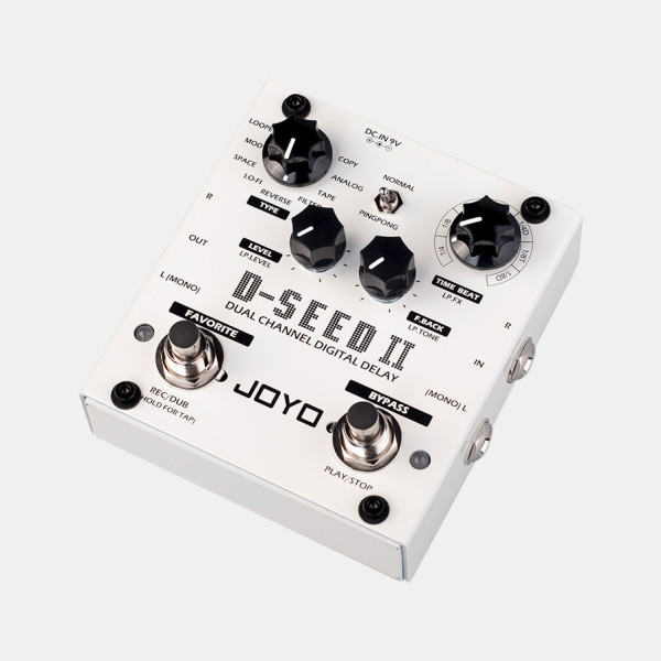 Joyo D-Seed II effektpedál, Digital Delay Dual Channel Tap Tempo
