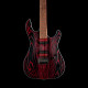 Cort Etched-EBR elektromos gitár EMG hangszedővel, homokfúvott vörös-fekete