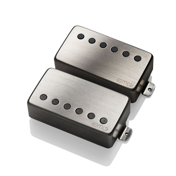 EMG 57-66-LS Set BrBChrome gitár pickup szett, szálhúzott fekete króm, long shaft