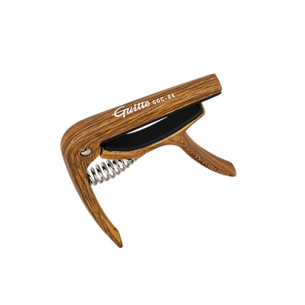 Guitto 04 Wood klasszikus gitár capo, famintás