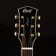 Cort Gold-A8-LB with case akusztikus gitár Fishman elektronikával, félkemény tokkal, All solid, világos burst