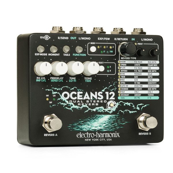 Electro-Harmonix Oceans12 effektpedál - Oceans 12 reverb
