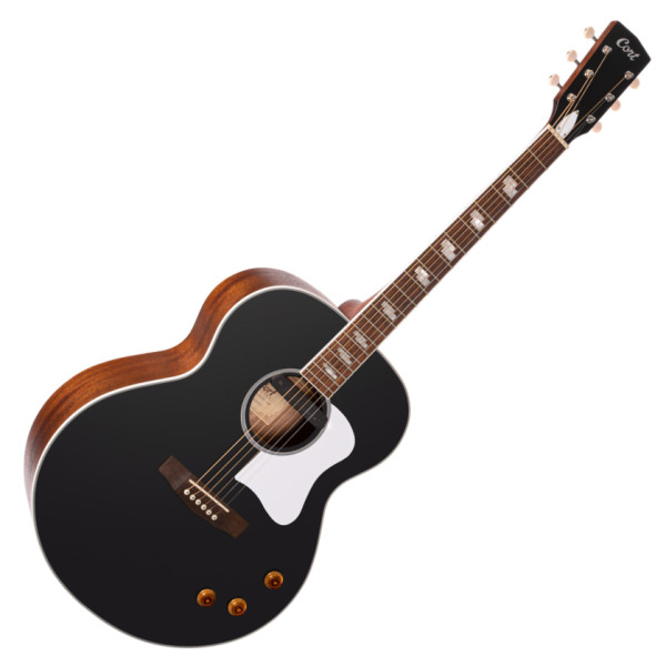 Cort CJ-Retro-VBM akusztikus gitár Fishman elektronikával, matt fekete vintage Cort CJ-Retro-VBM akusztikus gitár Fishman elektronikával, matt fekete vintage