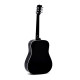 Sigma DM-SG5-BK akusztikus gitár elektronikával, fekete