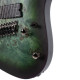 Cort SDG elektromos gitár, 7 húros, Multi Scale, csillagpor zöld