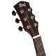 Cort Core-OC ABW OPLB with case akusztikus gitár Fishman elektronikával, All solid, deluxe félkemény tokkal, blackwood, világos burst