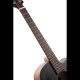 Cort Core-OC SP OPTB with case akusztikus gitár Fishman elektronikával, All solid, deluxe félkemény tokkal, fenyő, áttetsző fekete