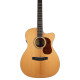 Cort Gold-OC8-NAT with case akusztikus gitár Fishman elektronikával, félkemény tokkal, All solid, natúr