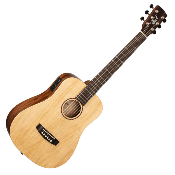 Cort EarthMini-E Adirondack with bag mini akusztikus gitár elektronikával, natúr
