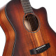 Cort Core-GA ABW OPLB with case akusztikus gitár Fishman elektronikával, All solid, deluxe félkemény tokkal, blackwood, világos burst