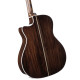 Cort Gold-A8-NAT with case akusztikus gitár Fishman elektronikával, félkemény tokkal, All solid, natúr