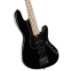 Cort NJS4-BK with bag elektromos basszusgitár, prémium tokkal, fekete