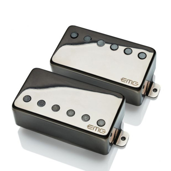 EMG 57TW-66TW-LS Set BChrome gitár pickup szett, fekete króm, long shaft