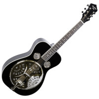Recording King 36-BK King fatestű rezonátoros gitár, fekete