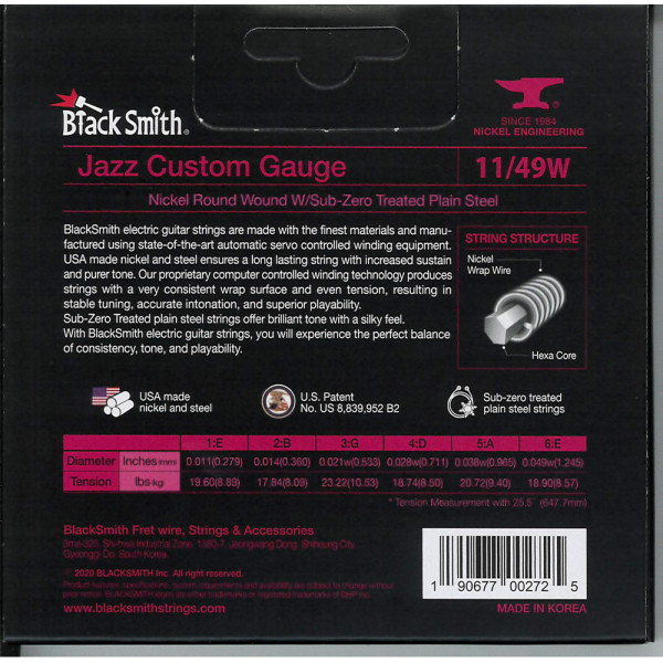 BlackSmith NW-1149W Electric, Jazz Custom 11-49W húr