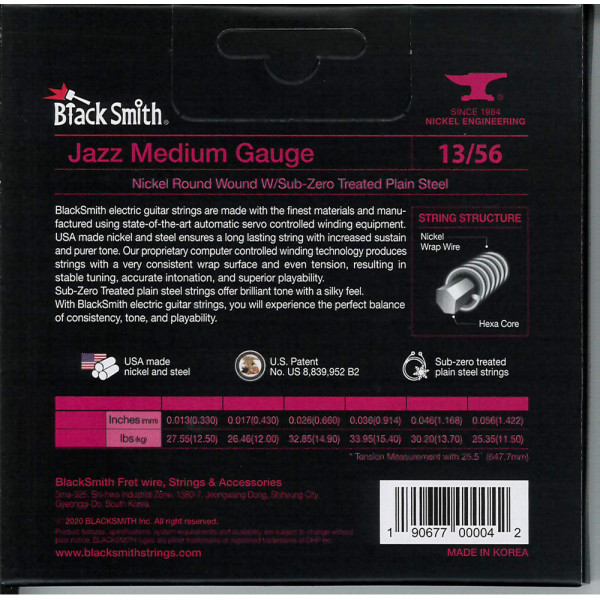 BlackSmith NW-1356 Electric, Jazz Medium 13-56 húr