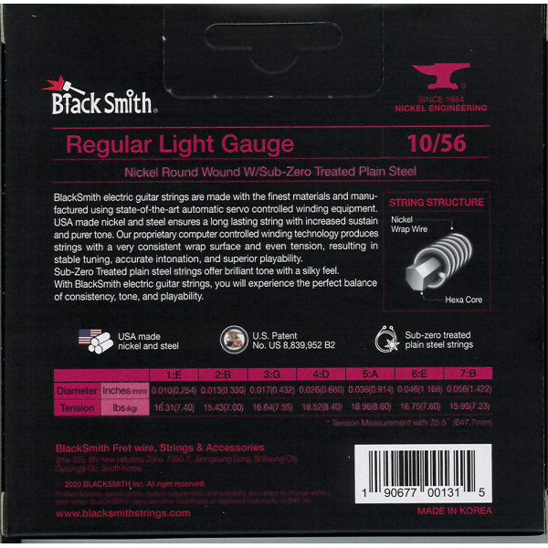 BlackSmith NW-1056-7 Electric, Regular Light 10-56 húr - 7 húros