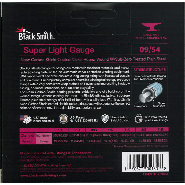 BlackSmith ANW-0954-7 AOT Electric, Super Light 09-54 húr - 7 húros