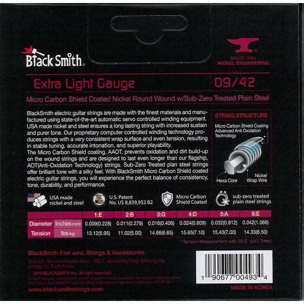 BlackSmith AANW-0942 AAOT Electric, Extra Light 09-42 húr