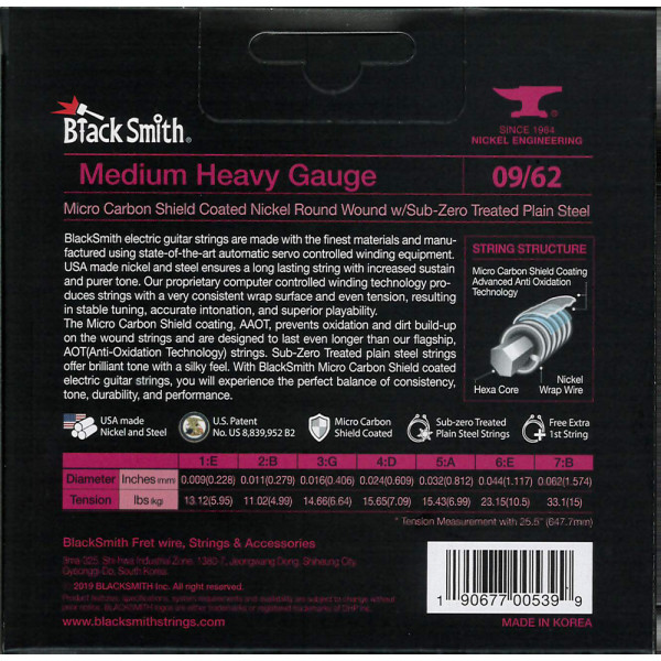 BlackSmith AANW-0962-7 AAOT Electric, Medium Heavy 09-62 húr - 7 húros