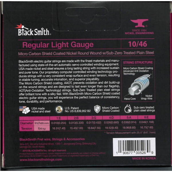 BlackSmith AANW-1046-3P AAOT Electric, Regular Light 10-46 húr - 3 szett