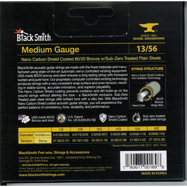 BlackSmith ABR-1356 AOT Acoustic Bronze, Medium 13-56 húr