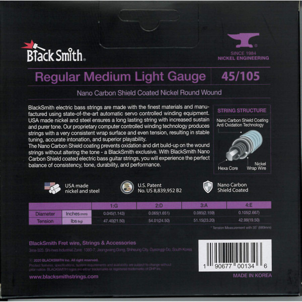 BlackSmith ANW-45105-4-35 AOT Bass, Regular Medium Light, 35-ös, 45-105 húr