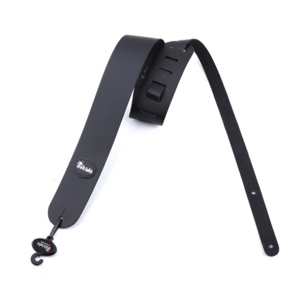 BlackSmith LS0201 Black gitár heveder, bőr, fekete