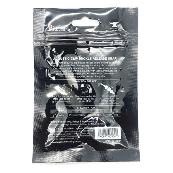 BlackSmith AcousticClipBR csatos hevederrögzítő akusztikus gitárhoz