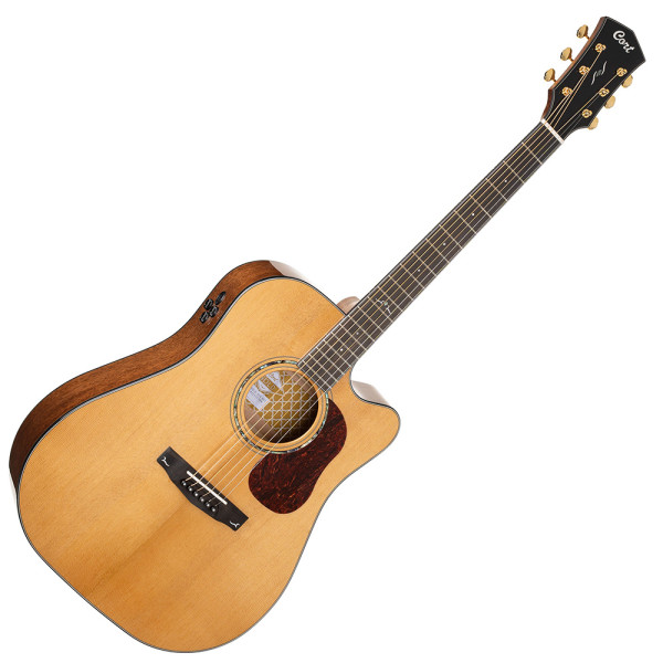Cort Gold-DC6 with case akusztikus gitár Fishman elektronikával, félkemény tokkal, All solid