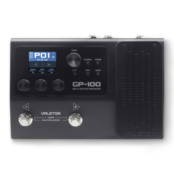 Valeton GP-100 multi-effekt processzor pedál, fekete