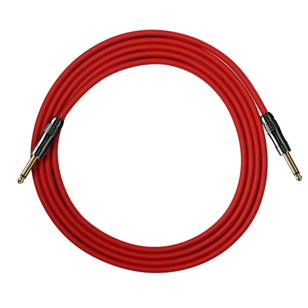 Valeton VGC-3R premium hangszerkábel, 3 m, piros