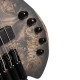 Cort Space5-SDB with bag elektromos basszusgitár, 5 húros, Bartolini hangszedők, fej nélküli, csillagpor fekete