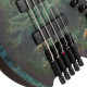 Cort Space5-SDG with bag elektromos basszusgitár, 5 húros, Bartolini hangszedők, fej nélküli, csillagpor zöld
