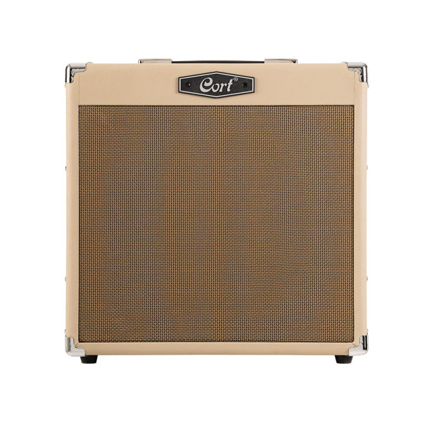 Cort CM30R-WTS gitárerősítő zengetővel, 30 Watt, Bluetooth, világos homok