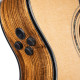 Cort Gold-OC6 Bocote-NAT with case akusztikus gitár Fishman elektronikával, félkemény tokkal, Bocote, All solid
