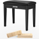 Donner PianoBench-DKB-10-BK zongoraszék tárolóval, fekete