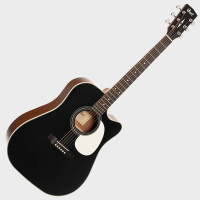 Cort MR500F-CED-BKS akusztikus gitár elektronikával, cédrus, fekete