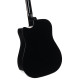 Cort Earth60CE-BK akusztikus gitár elektronikával, cutaway, fekete