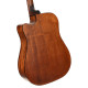 Cort Earth60MCE-OP akusztikus gitár elektronikával, mahagóni, cutaway, open pore